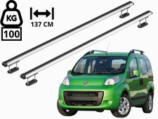 BARRE PORTATUTTO PORTAPACCHI PER FIAT QUBO 2008-2016 ALTA PORTATA CARICO PESANTE