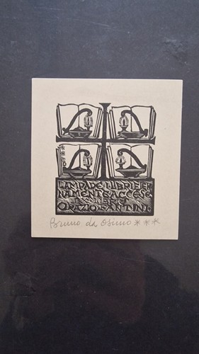 Bruno osimo ex libris - ex,