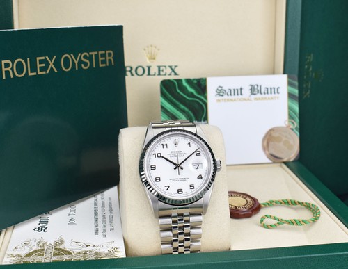 Rolex oro bianco datejust - oro, e
