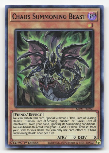 Yugioh chaos summoning beast - chaos,