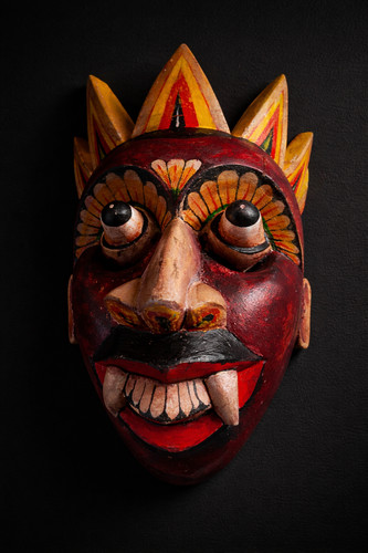 Maschera diavolo demone - maschera, in