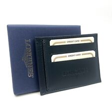 Portafoglio Da Uomo In Pelle Longines Portacarte Blu nuovo scatola BOX carte