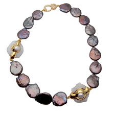 Collana perle Keshi 20" quarzo