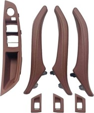 Per Bmw 5 (F11)2010-2016 Kit 7 pezzi Impugnature Interno porta in Pelle Red Wine