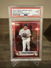 Zach Greinke 2022 Topps Cromo Rosso Nero Sonic Pulse /5 POP 1 Psa 