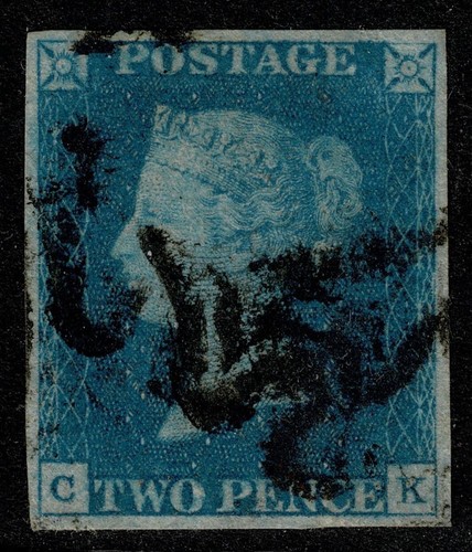 1840 piastra blu pallido - piastra, 2