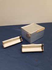 2X Macchinette Rollatrici Per Sigarette In Alluminio Con Box Vintage Anni 70