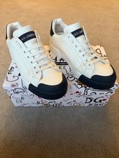 Sneakers Dolce & Gabbana Portofino Bianco/Navy (Bianco/Nero) - Taglia 8/EU 42