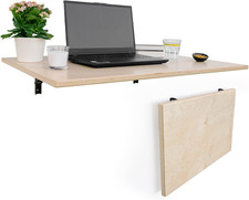 Tavolo Pieghevole Da Parete in Legno Massiccio: Scrivania Sospesa E Tavolo Da Cu