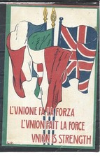 1918 WW1  L'UNIONE FA LA FORZA TRIPLICE ALEANZA
