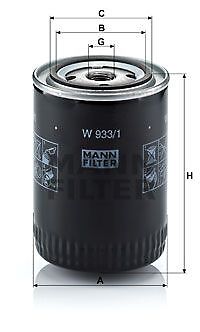 Mann filter filtro - filtro, w