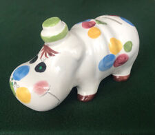 Salvadanaio in Ceramica Vintage - Ippopotamo