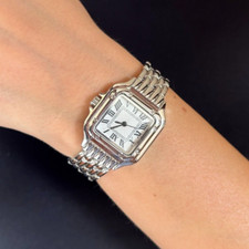 Silver Panthere Watch | Womens Vintage Watch | Retro Dainty Watch | Felise