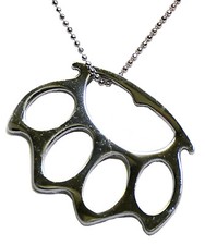 Grande collana anello a