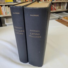 (Calonghi) Dizionario Latino Italiano 1957 Rosenberg 2 volumi