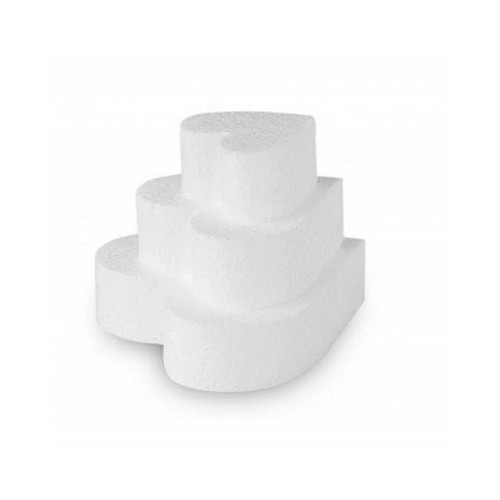 Set 3pz base stampo cuore - 3pz,