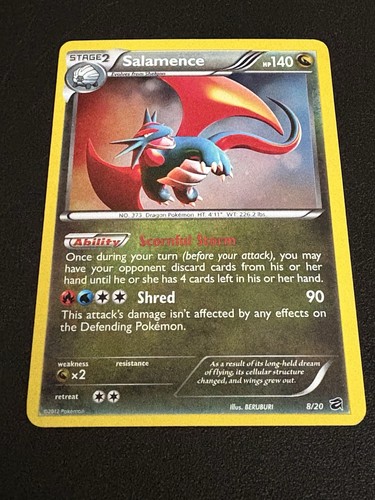Carta pokemon salamence 108 - carta,