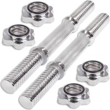 Coppia manubri acciaio per tutti i pesi ghisa 25 28 mm + ferma dischi palestra