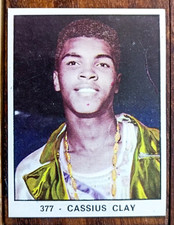 CASSIUS CLAY ,FIGURINA BOXE EDIZIONE PANINI da  CAMPIONI DELLO SPORT del 1966