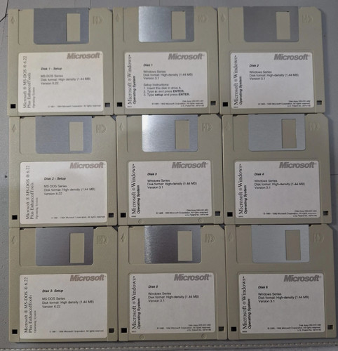 Microsoft windows ms dos - 3.1, &
