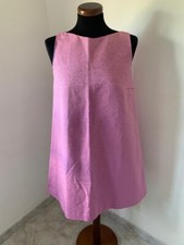 Abito Svasato Fatto A Mano Rosa Antico Taglia L