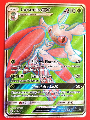 Carta pokemon lurantis full - lurantis, gx
