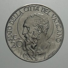 Moneta Vaticano 20 Centesimi