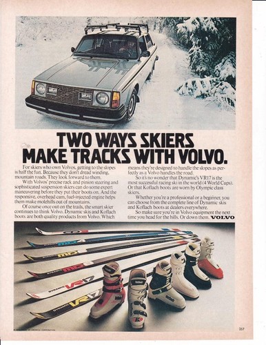 Pubblicità stampa sci volvo - stampa,