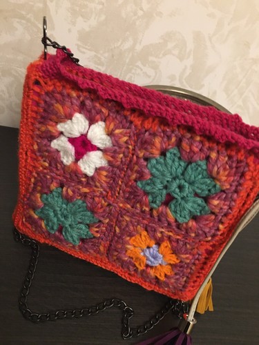 Borsa crochet granny tipo - crochet,