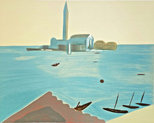 Virgilio GUIDI San Giorgio 1982 serigrafia originale firmata