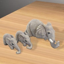 3x statuette di elefanti