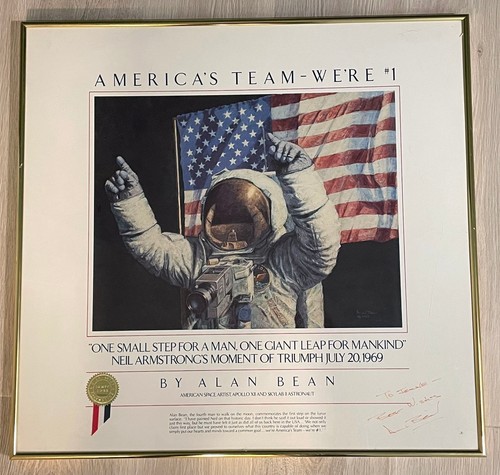 Stampa firmata alan bean - firmata,