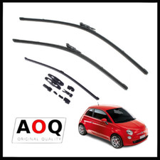 KIT 3 SPAZZOLE TERGICRISTALLO FIAT 500 Anteriori Posteriore FLAT