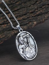 Collana uomo teschio guerriero