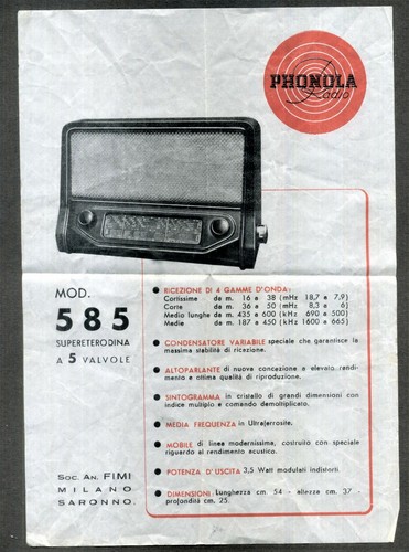 Pubblicita anni radio - pubblicita', "radio