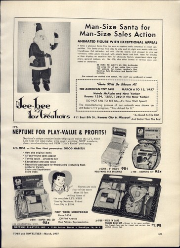 1957 carta pubblicitaria jay - 1957,