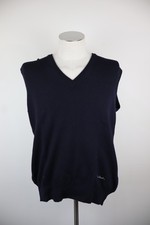 PIERRE CARDIN MAGLIONE SMANICATO LANA GILET UOMO Tg 54 SWEATER WOOL MAN CASUAL