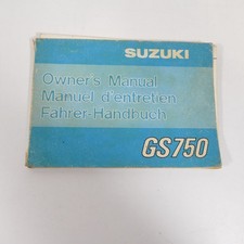 Suzuki GS 750 Manuale Guidatore Manuale Riparazione Officina Manutenzione e 81373