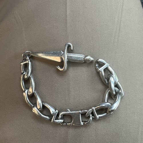 Bracciale uomo argento cesare - bracciale,