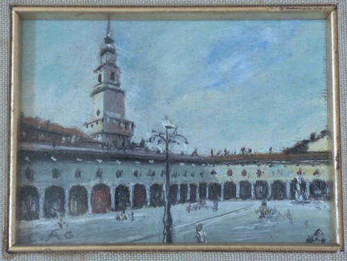 Piccolo dipinto olio - , originale