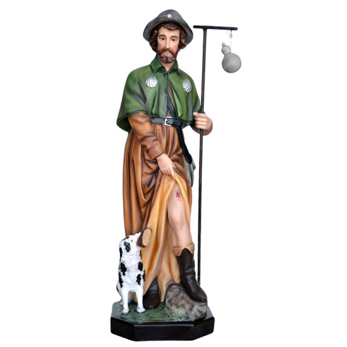 Statua san rocco - rocco, resina