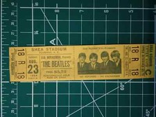 RIPRODUZIONE RISTAMPA: the beatles biglietto concerto tour NO 60's!