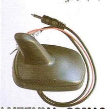 ANTENNA AUTO SQUALO AMPLIFICATA AM FM TV A TETTO UNIVERSALE C/CAVO 450cm W2001