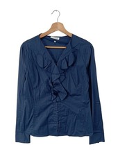 NARACAMICIE Camicia blusa Donna Camicetta a blusa Taglia IT 44 blu stile casual