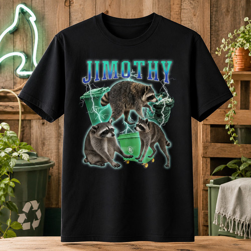 Retro jimothy raccoon - retro,