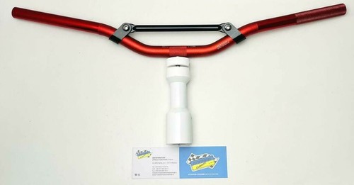 Manubrio naked rosso con - rosso, mozzo