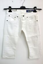 Jeans Dondup Marylin Donna Taglia 40 Denim Bianco Cotone Pantalone Woman Logo