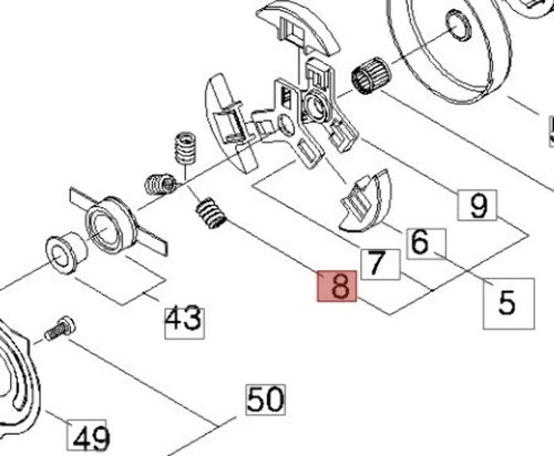 Molla frizione per motosega - molla,