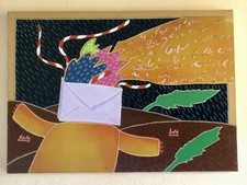 Giuliano Ghelli 50x70cm Lettera Per Lady C Primi Anni 80