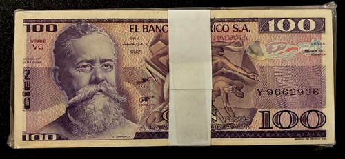 Messico 100 pesos 1982 x - pesos,